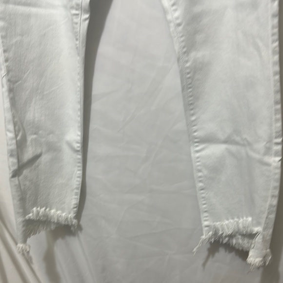 Cello White Cropped Ankle Jeans with Frayed Hem - Picture 4 of 11
